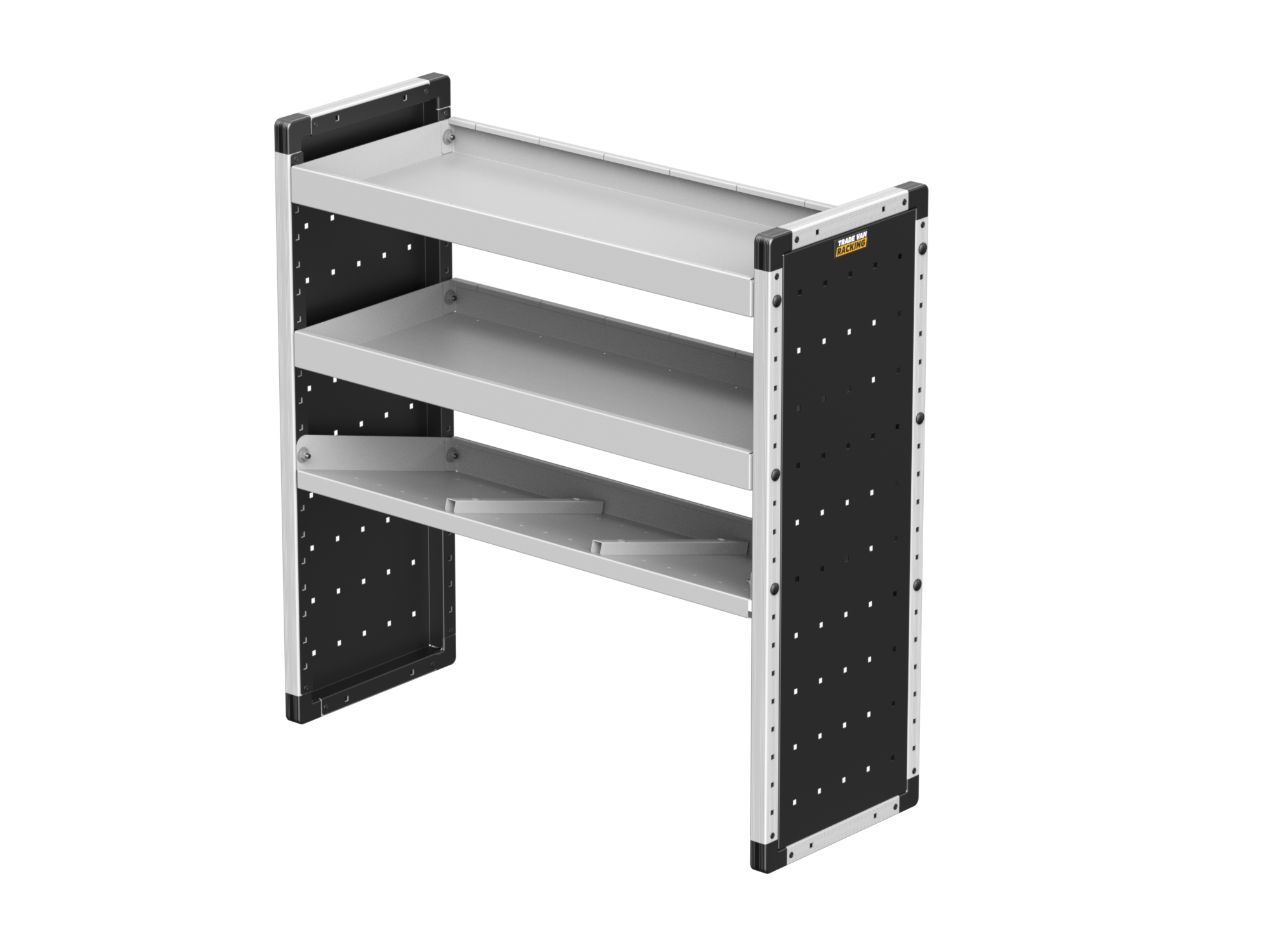 Trade Van Racking - Single Unit - 2 Straight Shelves & 1 Angled Shelf - 1000mm (w) x 1009mm (h) - TVR-203