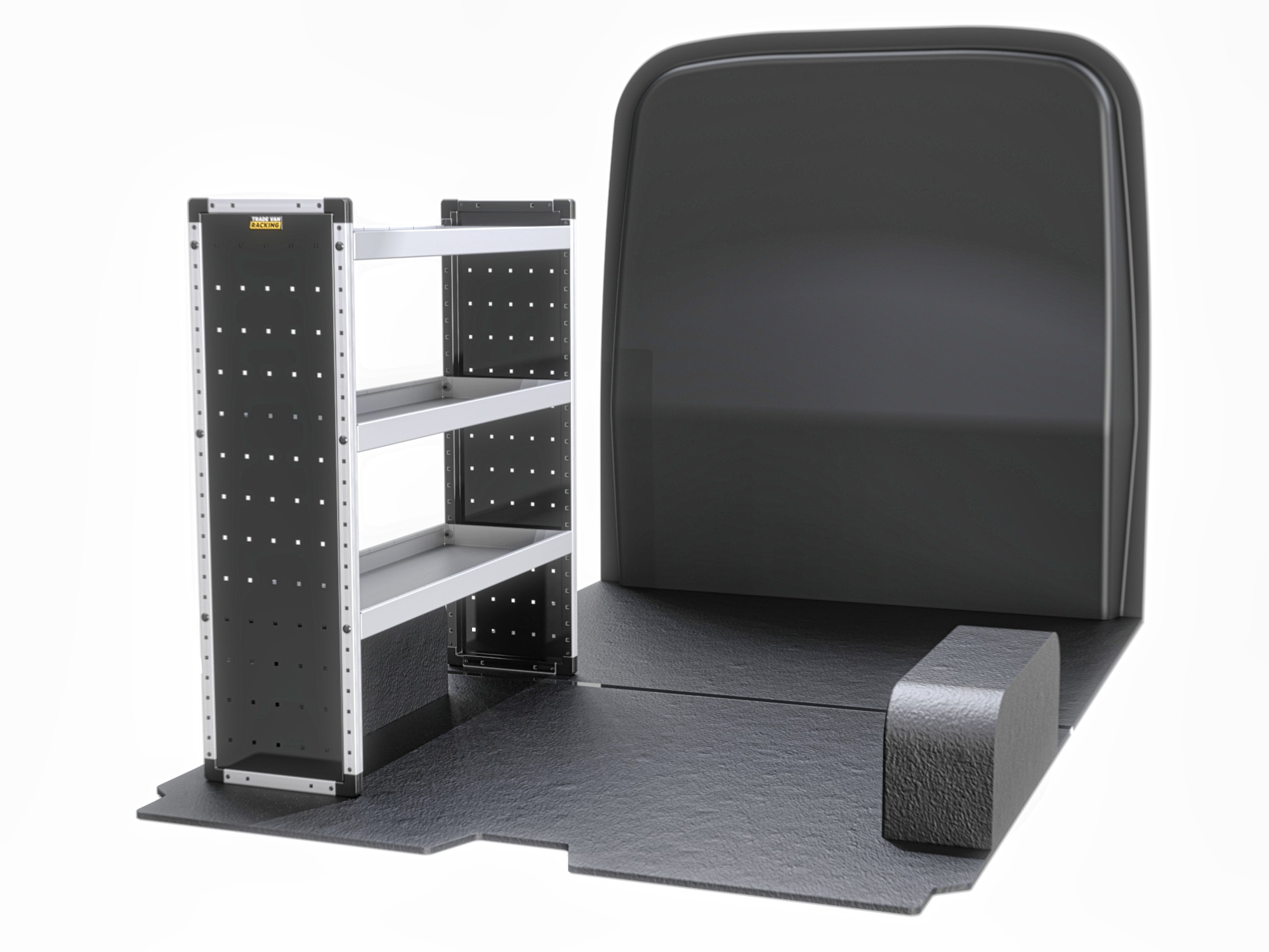 Trade Van Racking - Mercedes Sprinter 2018 On SWB Low Roof (L1H1) - Bronze - Passenger Side - TVR-B-004-NS