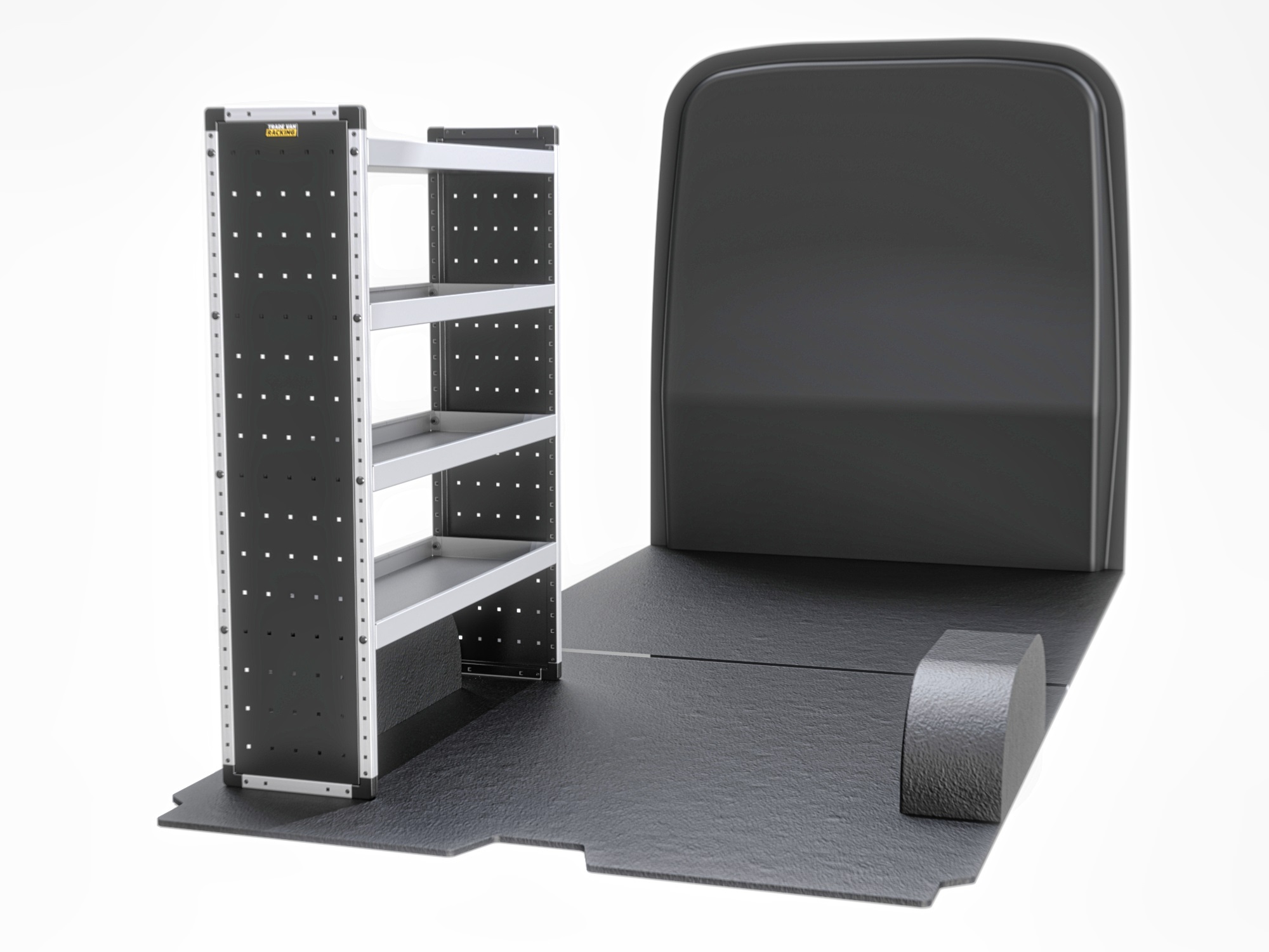 Trade Van Racking - Peugeot Boxer 2006 On LWB High Roof (L3H2) - Bronze - Passenger Side - TVR-B-007-NS