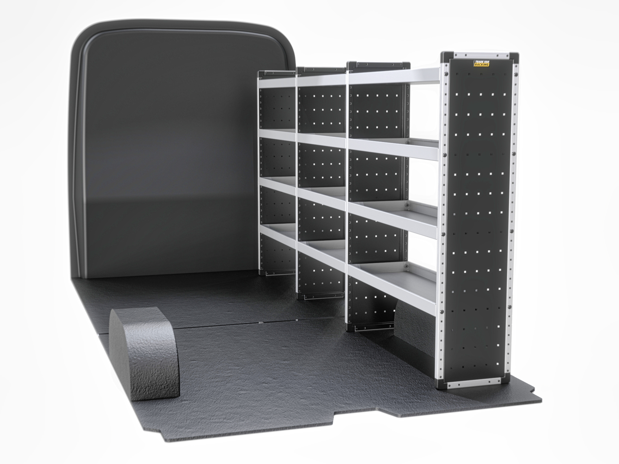 Trade Van Racking - Peugeot Boxer 2006 On LWB High Roof (L3H2) - Bronze - Drivers Side - TVR-B-007-OS