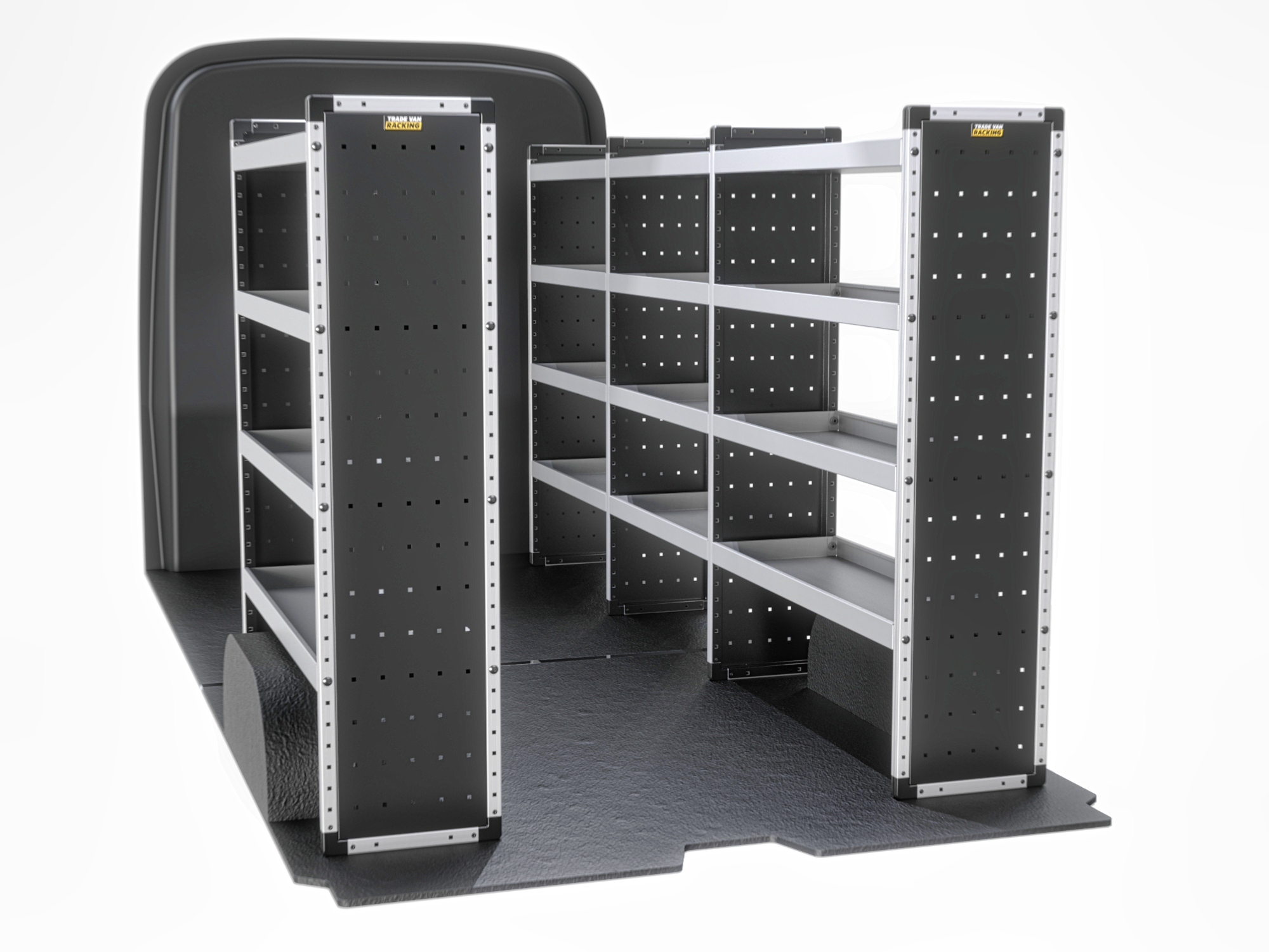 Trade Van Racking - Peugeot Boxer 2006 On LWB High Roof (L3H2) - Bronze - Full Kit - TVR-B-007