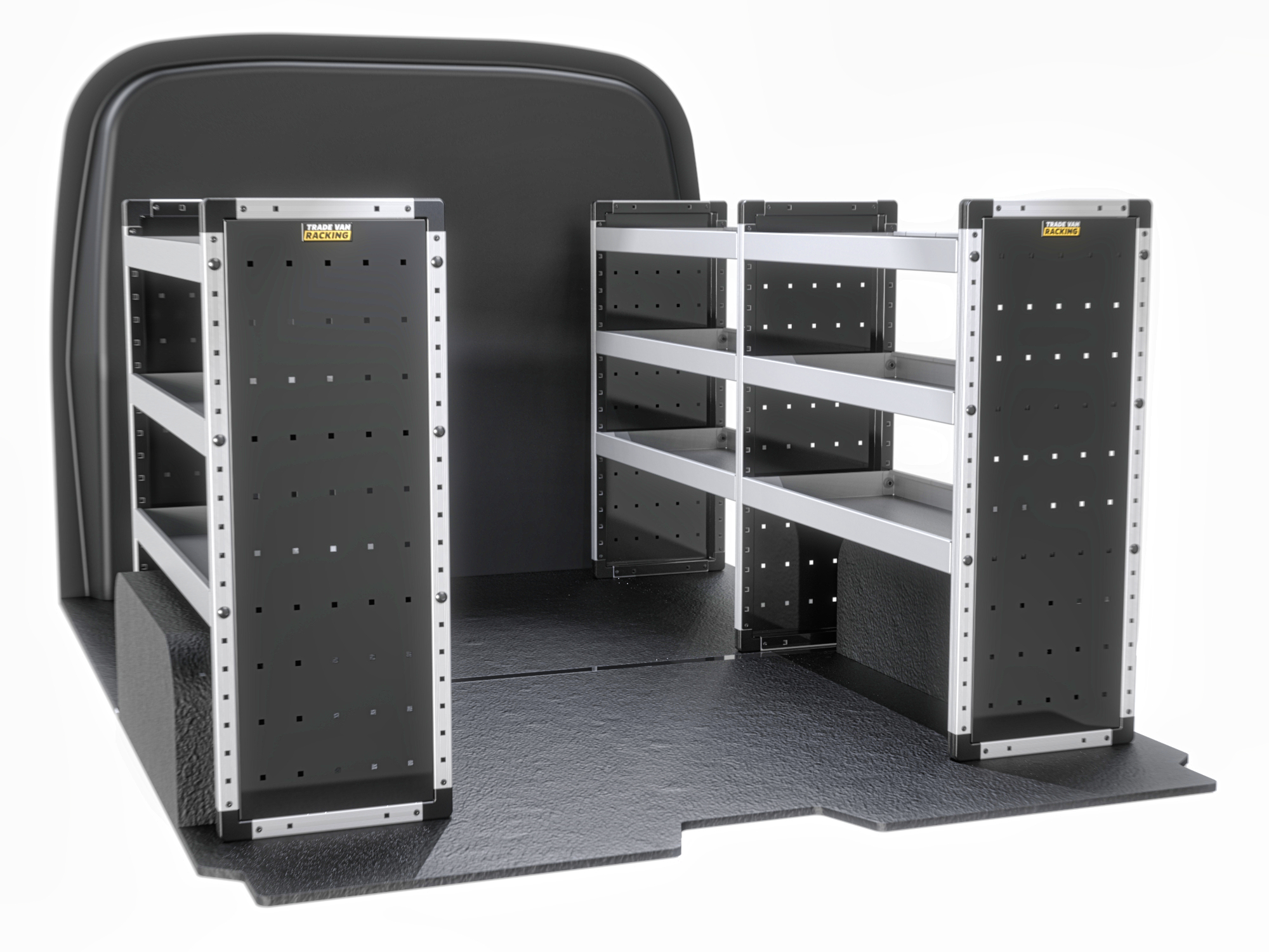Trade Van Racking - Nissan Primastar 2022 On SWB Low Roof (L1H1) - Bronze - Full Kit - TVR-B-008