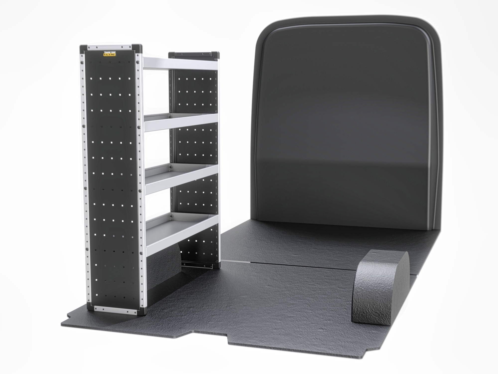 Trade Van Racking - Maxus Deliver 9 2020 On LWB Medium Roof (L3H2) - Bronze - Passenger Side - TVR-B-013-NS