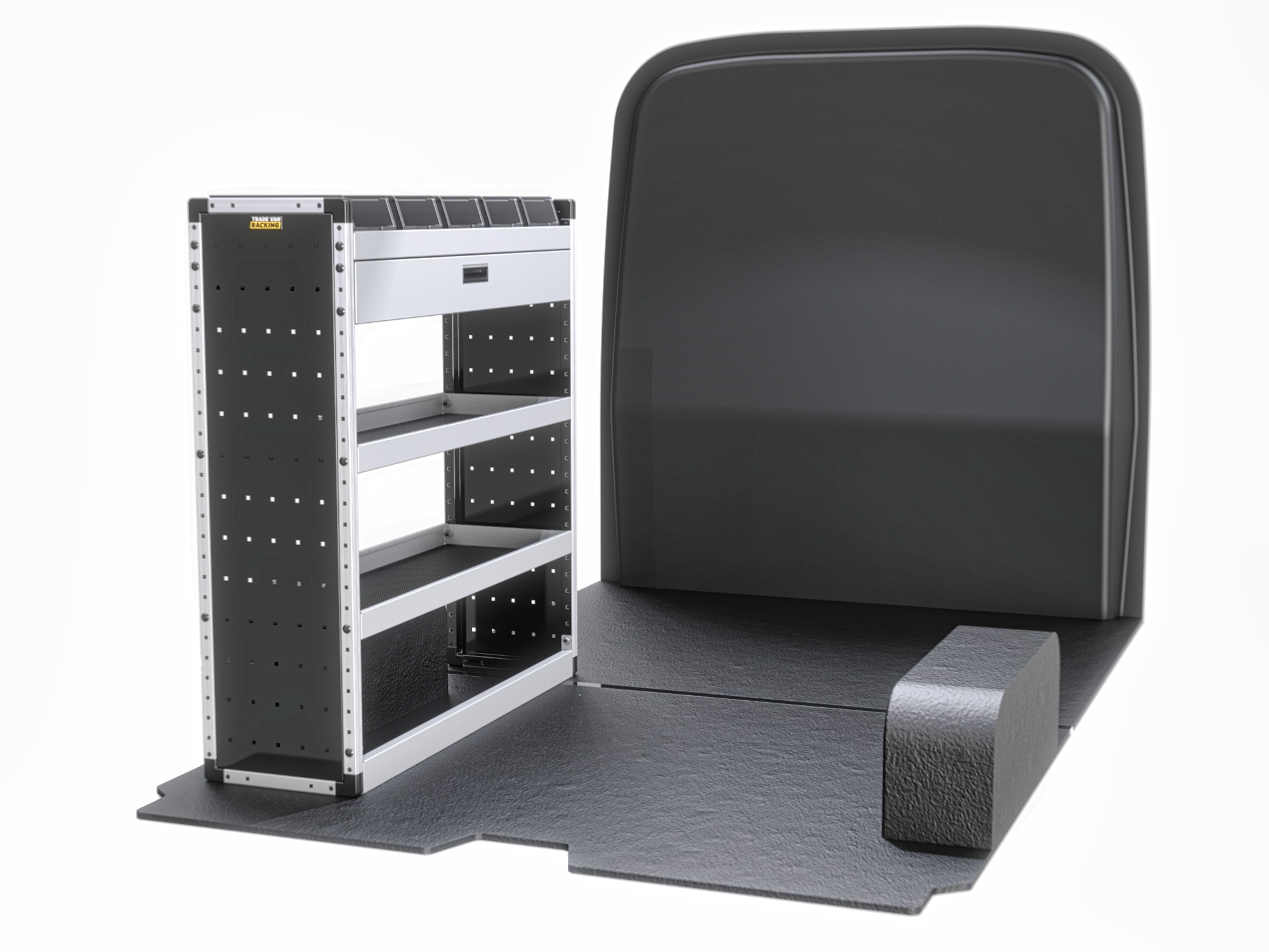 Trade Van Racking - Mercedes Sprinter 2018 On SWB Low Roof (L1H1) - Gold - Passenger Side - TVR-G-004-NS