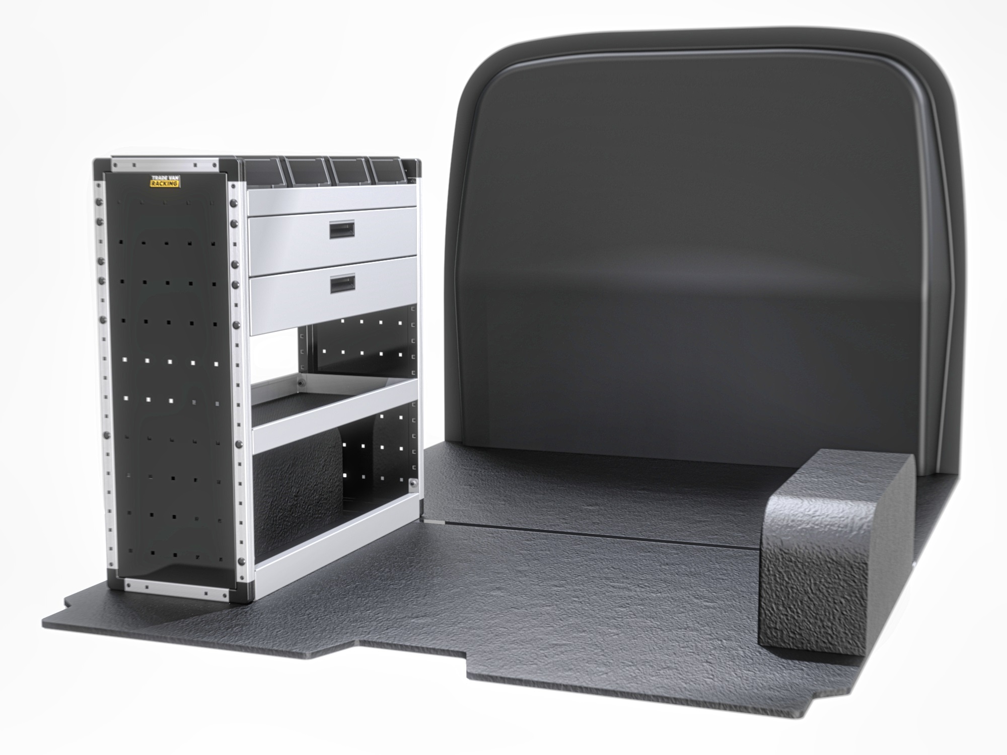 Trade Van Racking - Nissan Primastar 2022 On SWB Low Roof (L1H1) - Gold - Passenger Side - TVR-G-008-NS