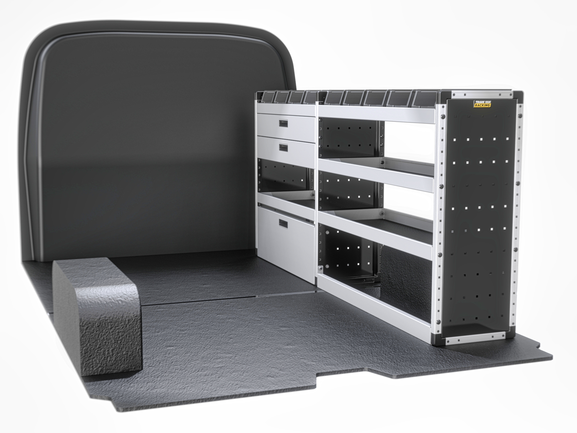Trade Van Racking - Fiat Talento LWB Low Roof (L2H1) - Gold - Drivers Side - TVR-G-009-OS