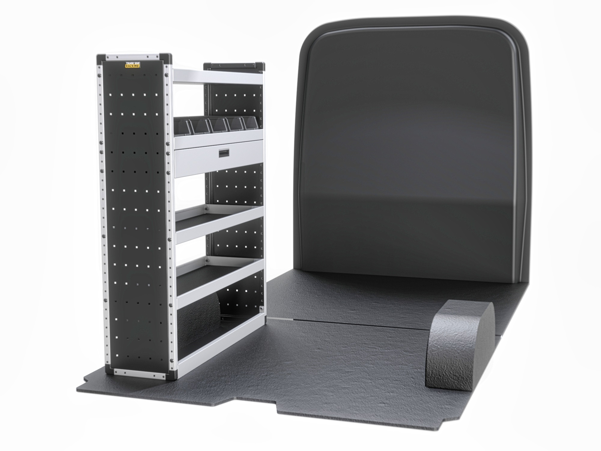 Trade Van Racking - Mercedes Sprinter 2018 On MWB Low Roof (L2H1) - Gold - Passenger Side - TVR-G-014-NS