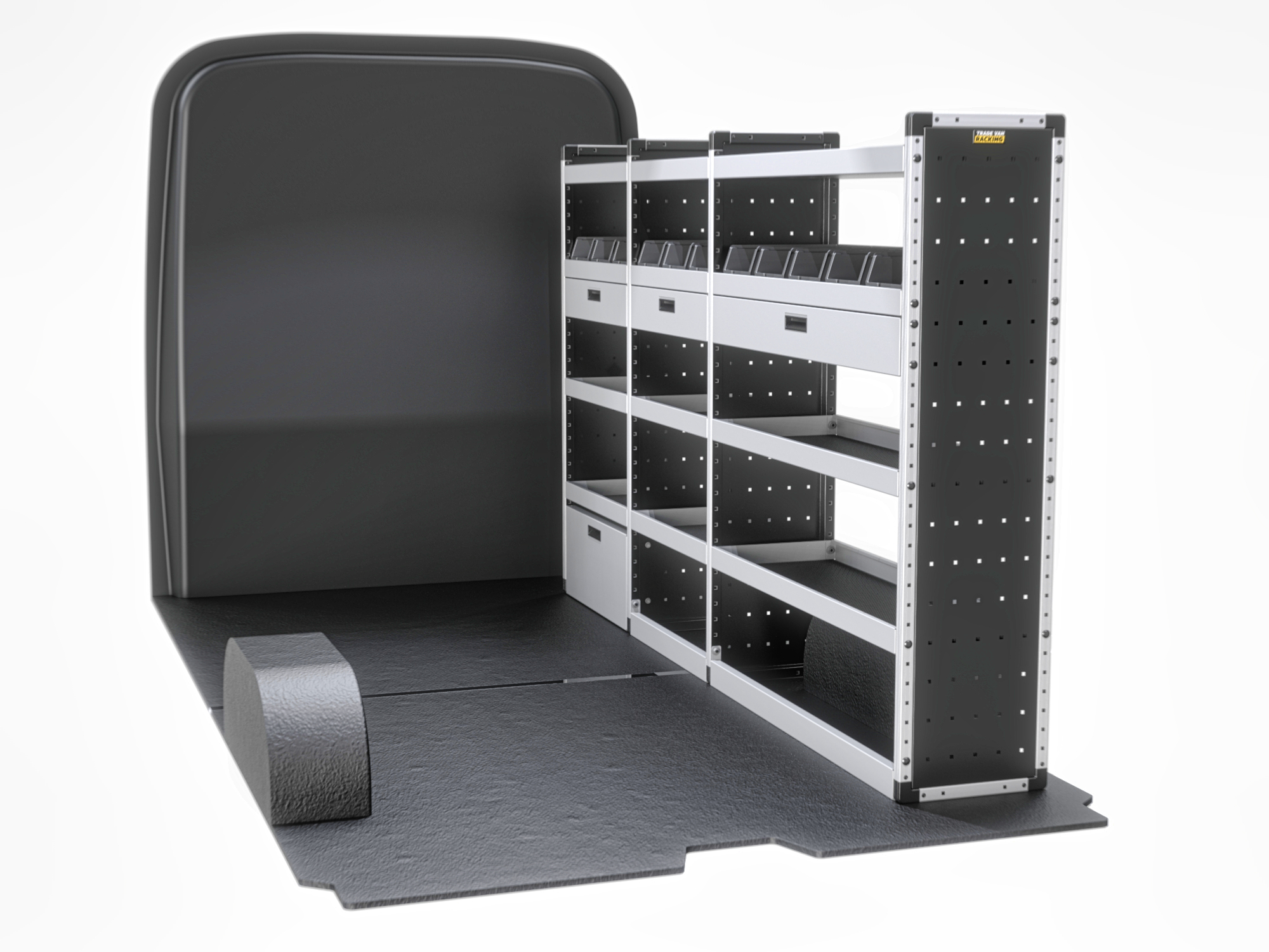 Trade Van Racking - Mercedes Sprinter 2018 On MWB Low Roof (L2H1) - Gold - Drivers Side - TVR-G-014-OS