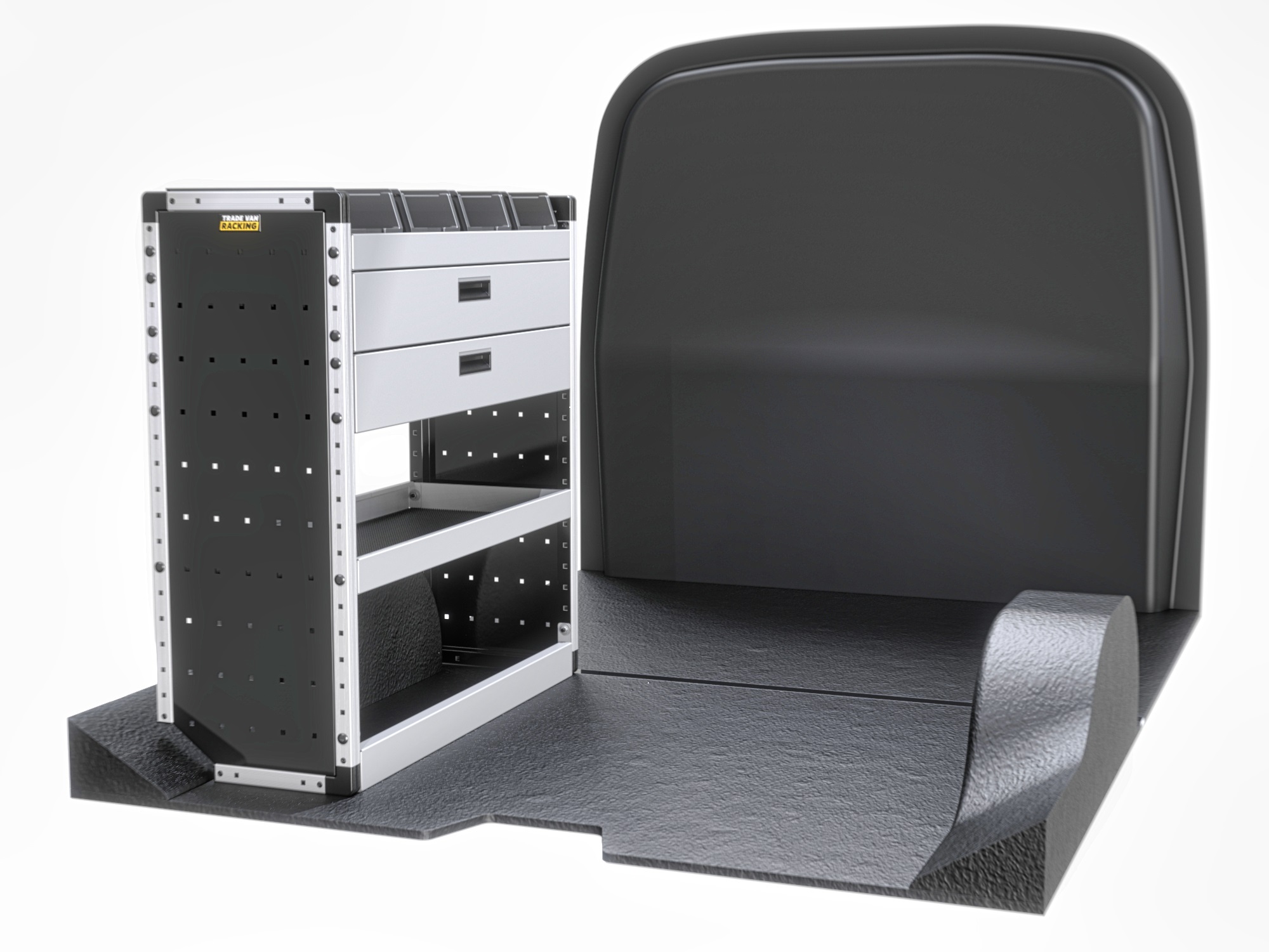 Trade Van Racking - Vauxhall Vivaro 2019 On SWB (L1) - Gold - Passenger Side - TVR-G-018-NS