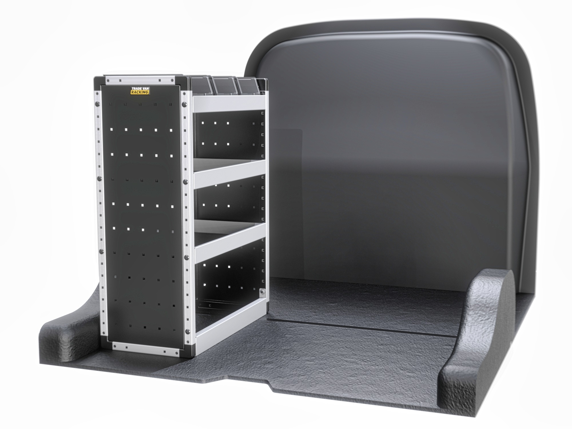 Trade Van Racking - Ford Transit Connect 2024 On SWB (L1) - Silver - Passenger Side - TVR-S-001-NS
