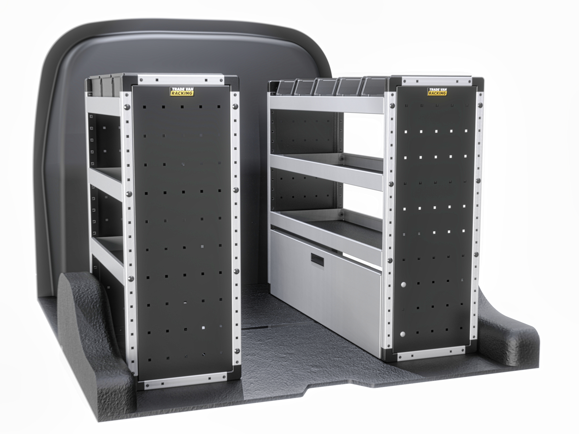 Trade Van Racking - Ford Transit Connect 2024 On SWB (L1) - Silver - Full Kit - TVR-S-001