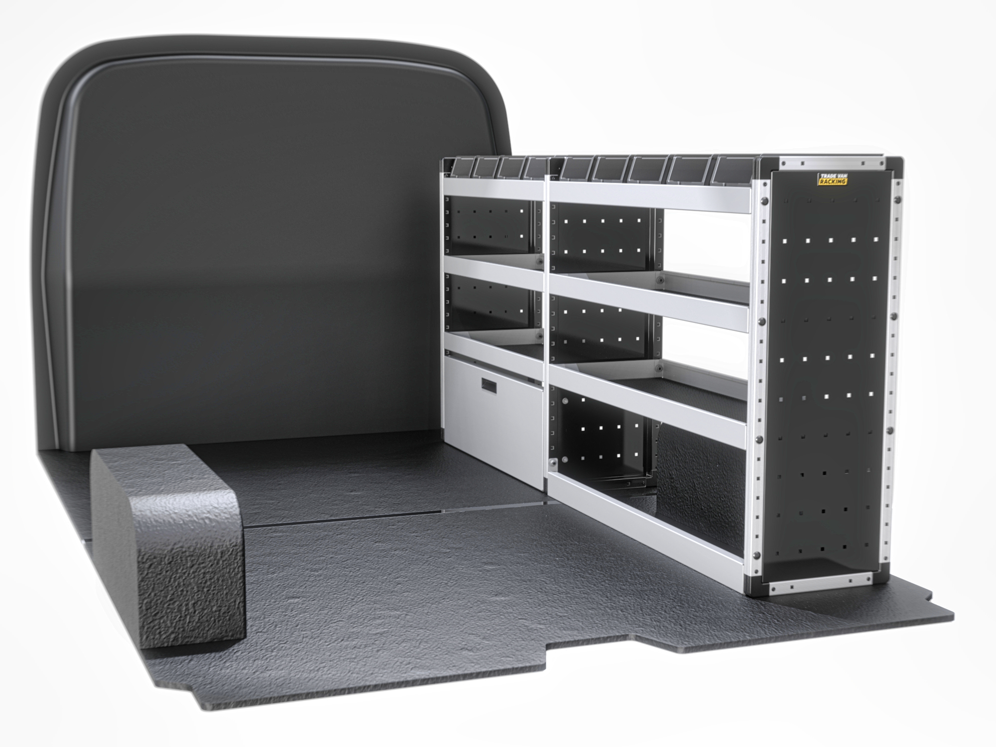 Trade Van Racking - Fiat Talento LWB Low Roof (L2H1) - Silver - Drivers Side - TVR-S-009-OS