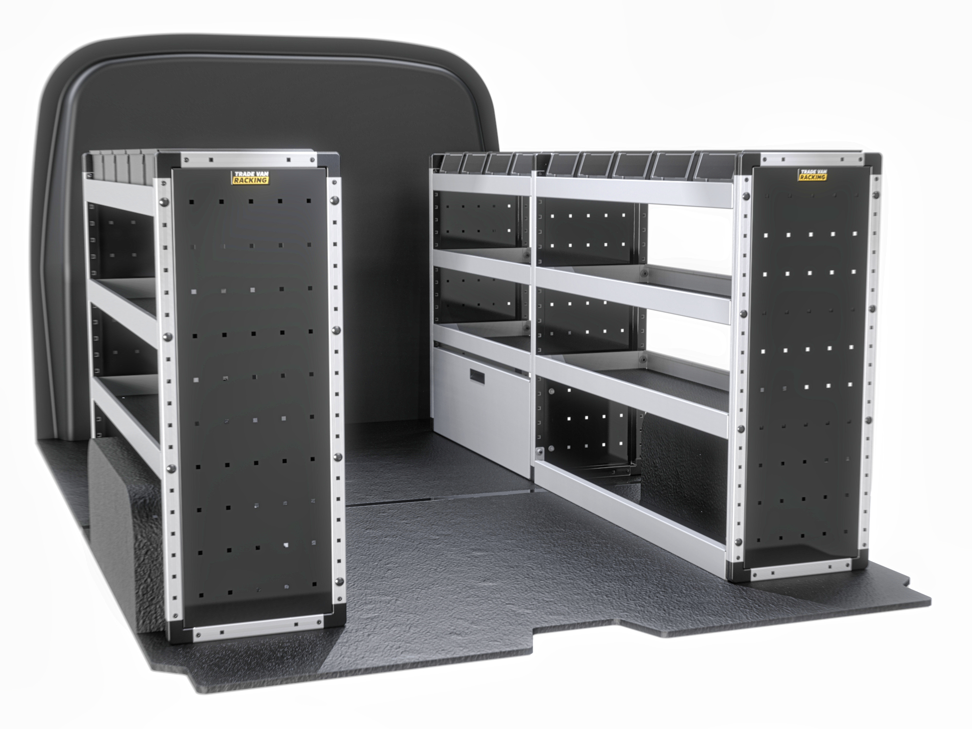 Trade Van Racking - Fiat Talento LWB Low Roof (L2H1) - Silver - Full Kit - TVR-S-009