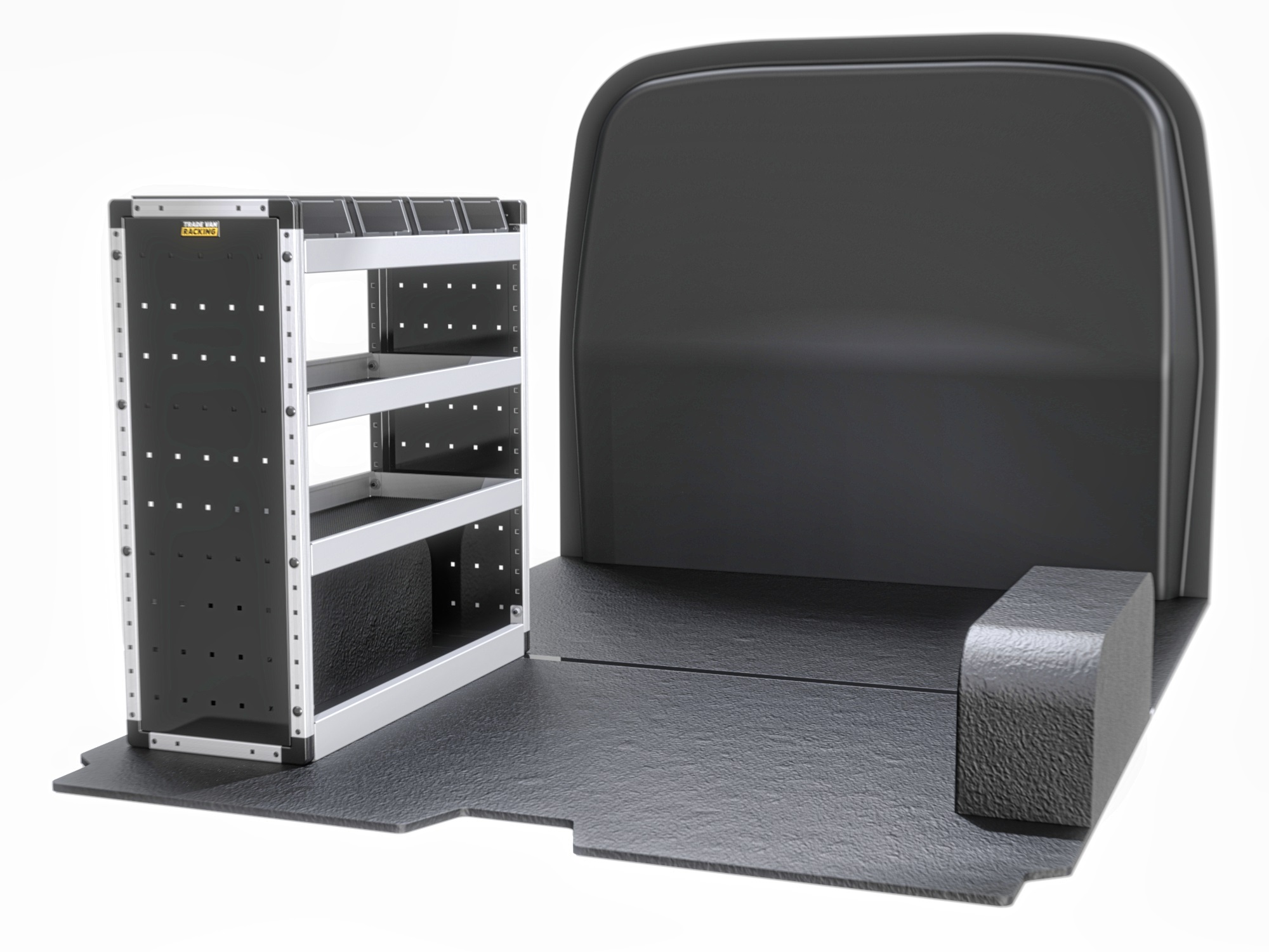 Trade Van Racking - Volkswagen Transporter T6 2015 On SWB (L1) - Silver - Passenger Side - TVR-S-017-NS
