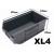 Ten XL4 Plastic Bin Storage Containers Blue - view 1