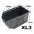 Ten XL3 Storage Container Plastic Bins Red - view 1